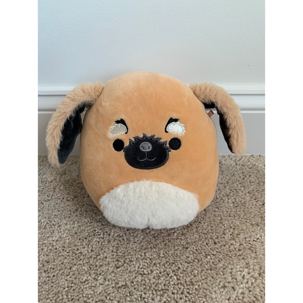Squishmallows 8" Dog Plush Toy - Cute & Cuddly Pug Puppy Stuffed Animal